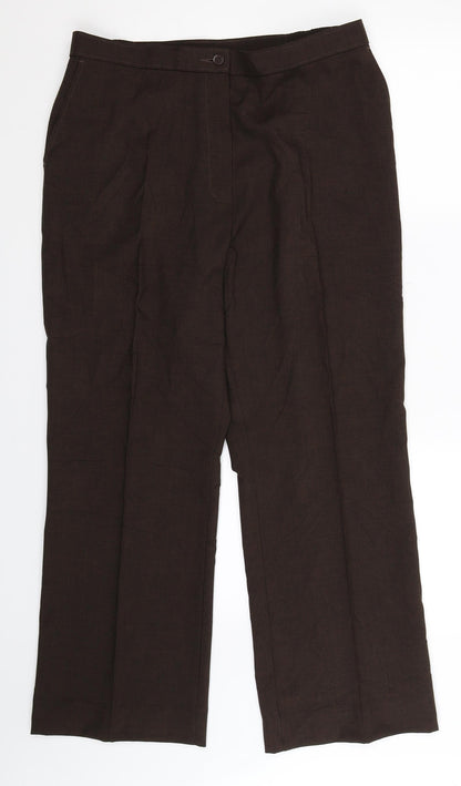 Womens UK Size 16 Marks and Spencer Regular Fit  Grey Trousers