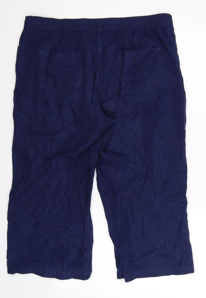 Riviera Womens Blue   Trousers  Size 14 L21 in