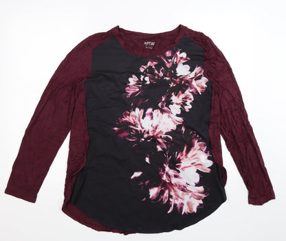 Apt. 9 Womens Multicoloured Floral  Basic Blouse Size L