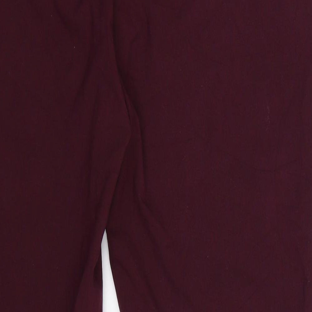 Womens UK Size 14 United Colors of Benetton Slim Fit  Purple Trousers