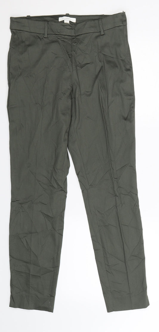 Womens UK Size 10 H&M Extra-Slim Fit  Grey Trousers