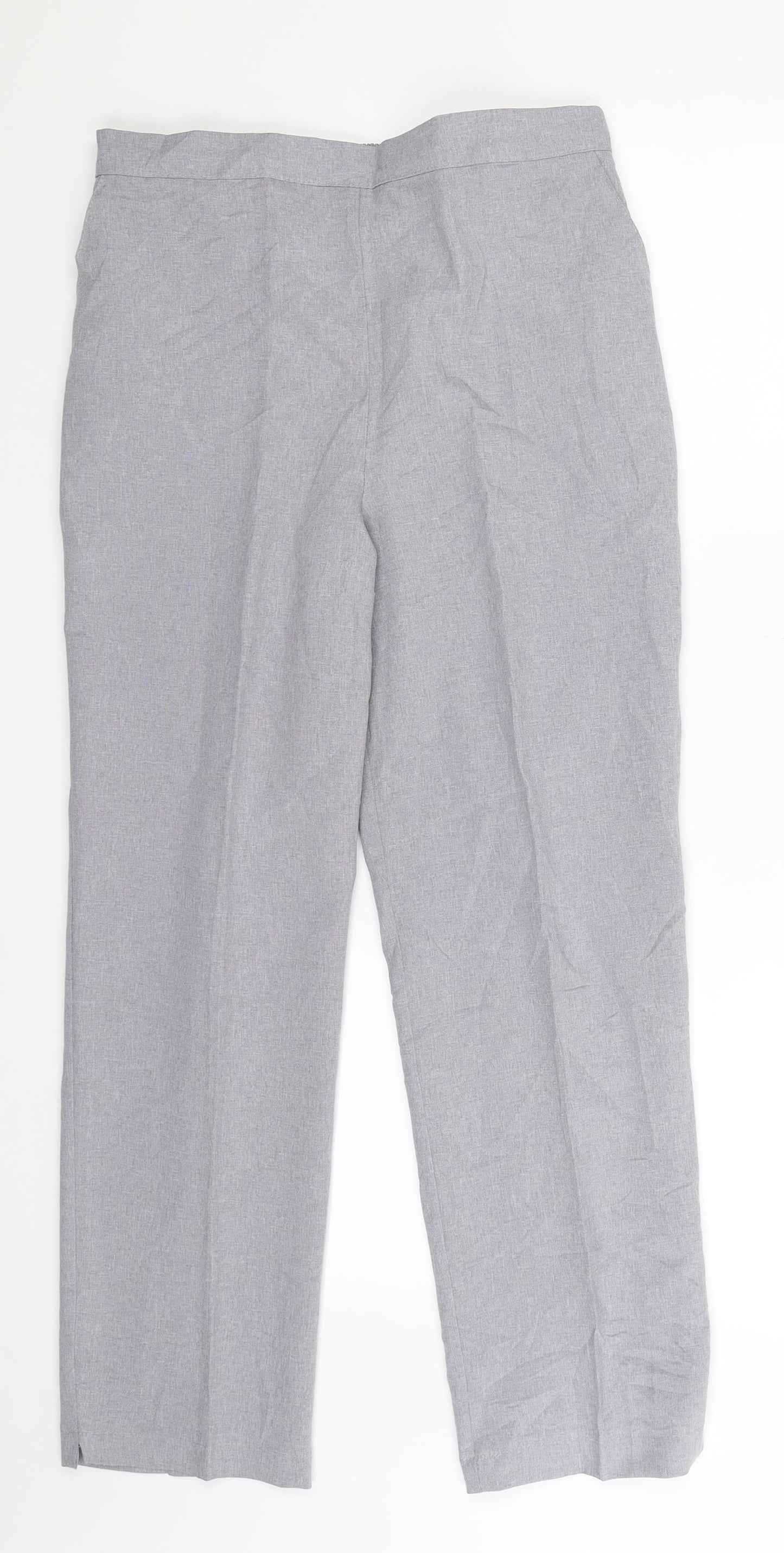 Womens UK Size 14 Preworn Slim Fit  Grey Trousers