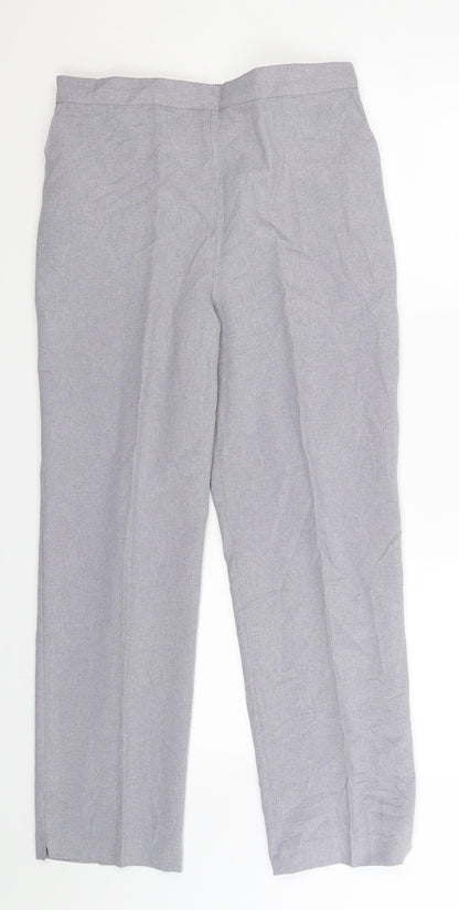 Womens UK Size 14 Preworn Slim Fit  Grey Trousers