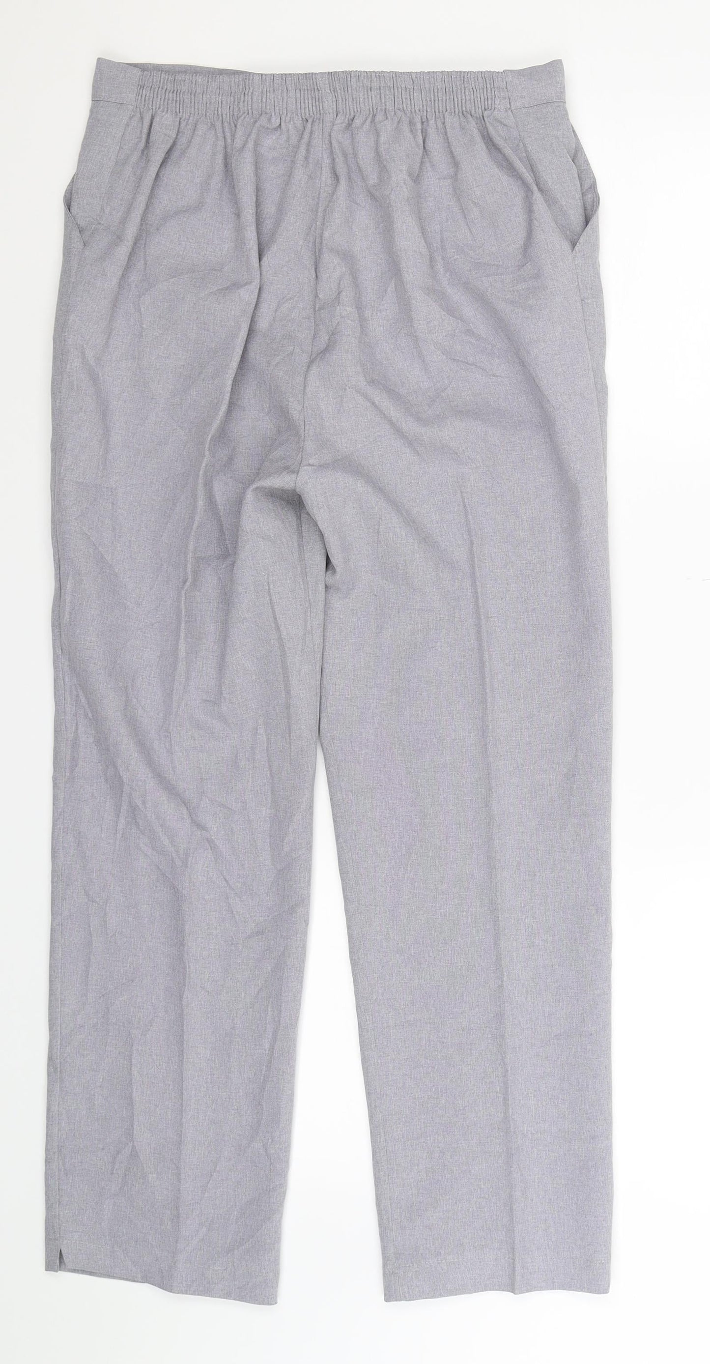 Womens UK Size 14 Preworn Slim Fit  Grey Trousers