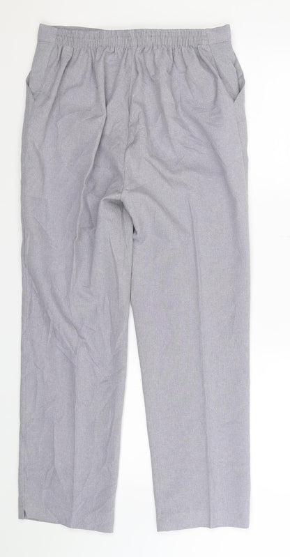Womens UK Size 14 Preworn Slim Fit  Grey Trousers