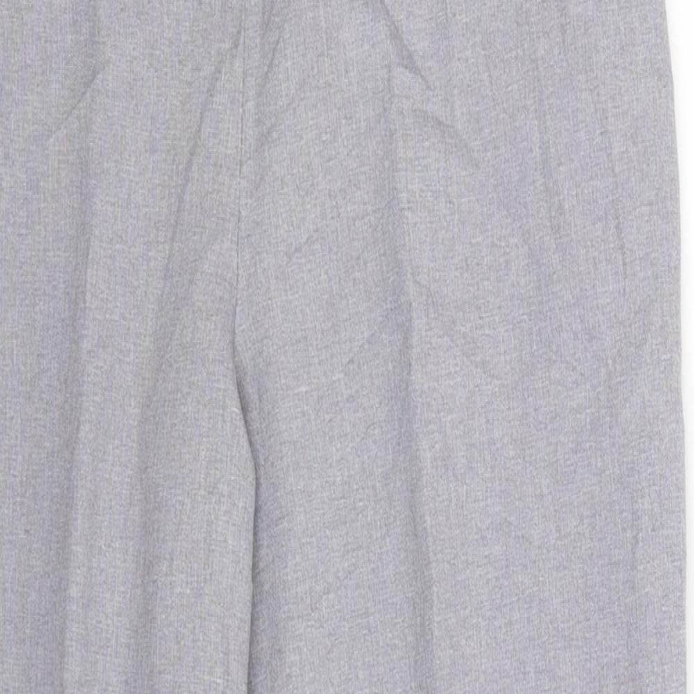 Womens UK Size 14 Preworn Slim Fit  Grey Trousers