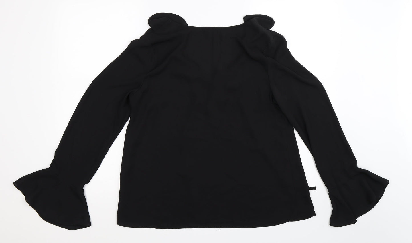 Womens UK Size 10 River Island Black Basic Blouse