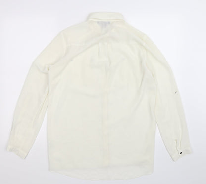 Atmosphere Womens White   Basic Button-Up Size 12