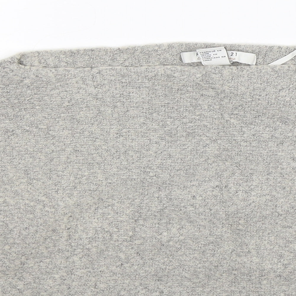 FOREVER 21 Womens Grey  Knit Pullover Jumper Size S