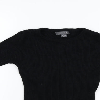 Primark Womens Black   Pullover Jumper Size 10