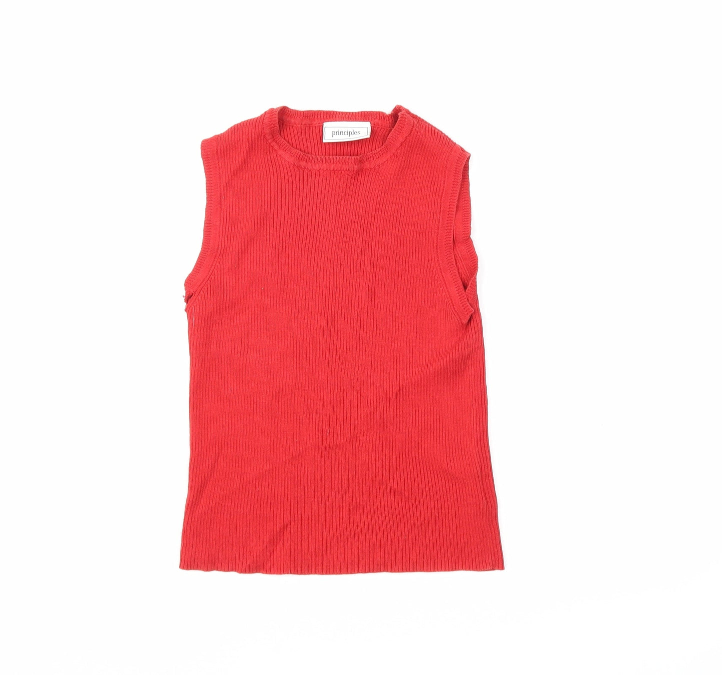 Womens UK Size 12 Principles Red Basic Tank