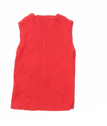 Womens UK Size 12 Principles Red Basic Tank