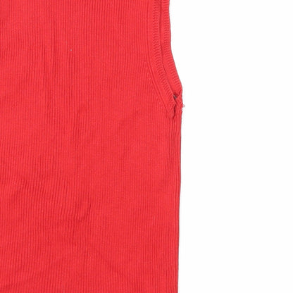Womens UK Size 12 Principles Red Basic Tank