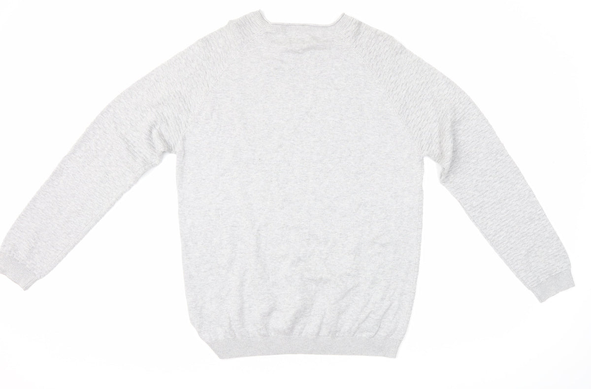 Authentic Mens Grey   Pullover Jumper Size L