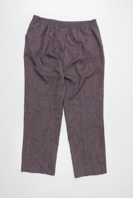 Damart Womens Purple   Trousers  Size 18 L20 in
