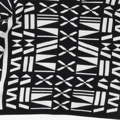 ESMARA Womens Black Geometric  Pullover Jumper Size 10
