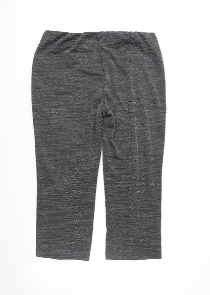 Classic Womens Grey Herringbone  Trousers  Size 16 L23 in