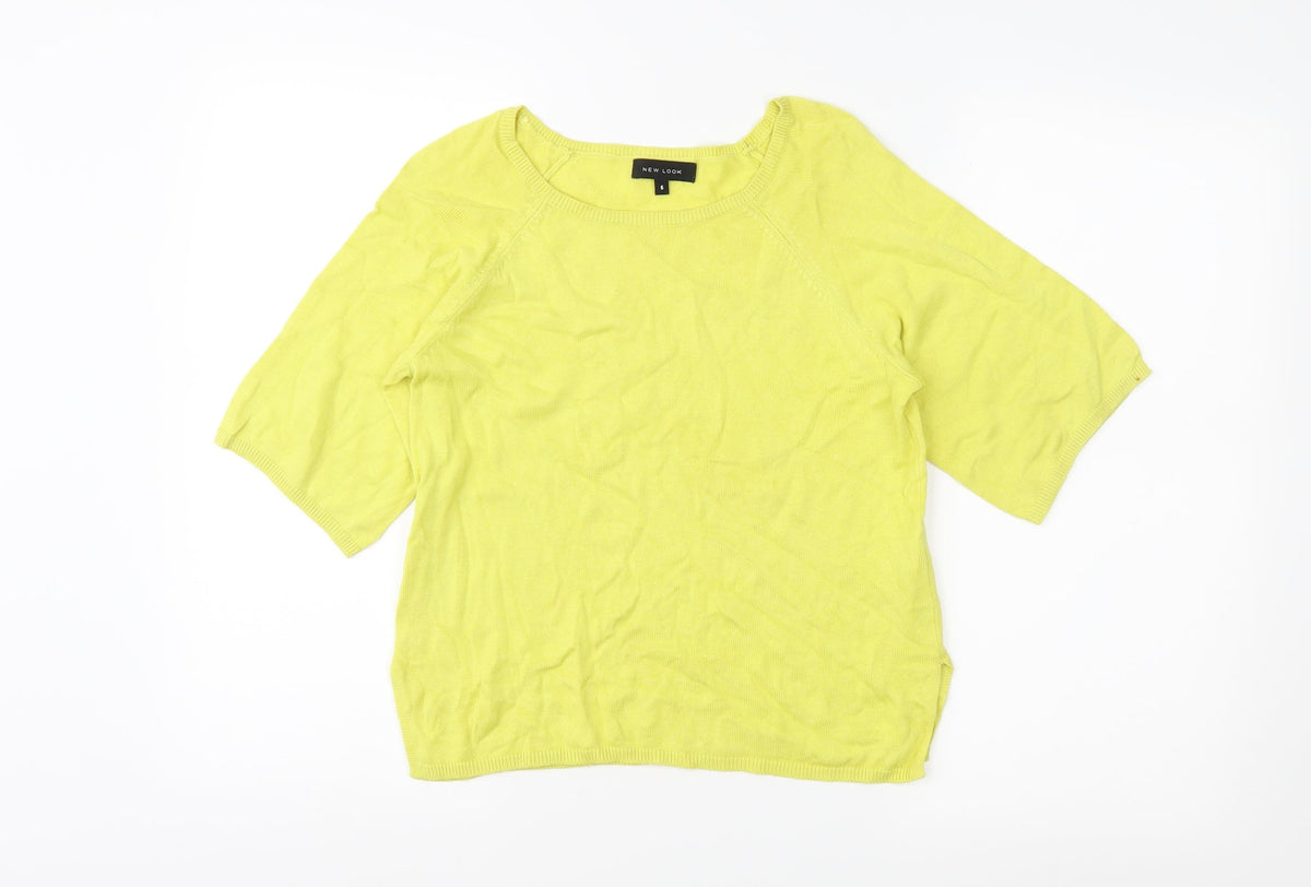 New Look Womens Yellow   Pullover Jumper Size 6
