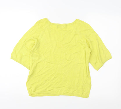 New Look Womens Yellow   Pullover Jumper Size 6