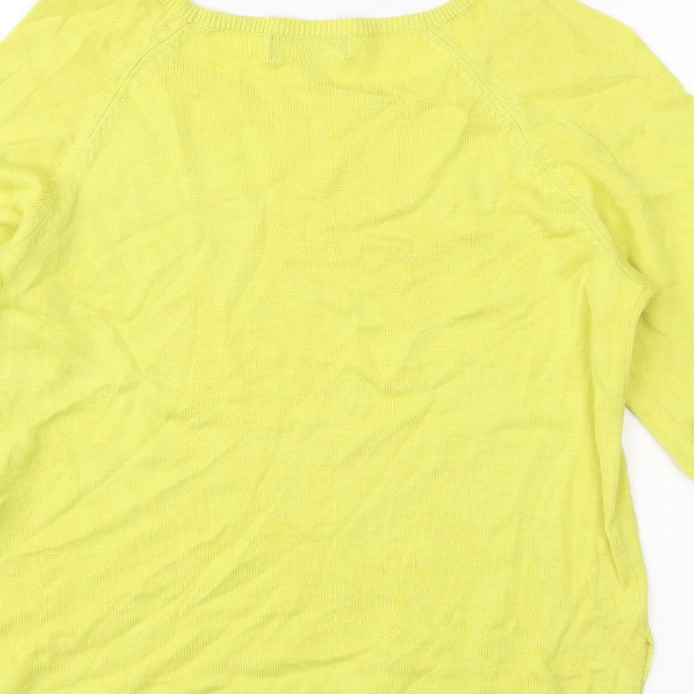 New Look Womens Yellow   Pullover Jumper Size 6
