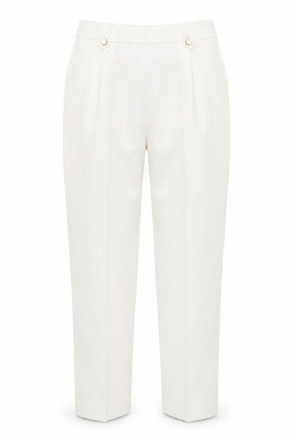 Bonmarché Womens White Trousers Size 10 L27 in