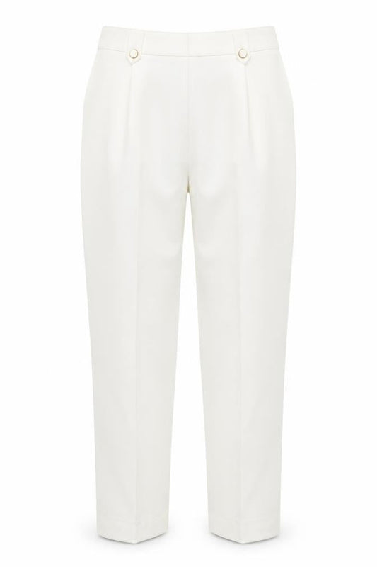 Womens UK Size 10 BM Regular Fit  White Trousers