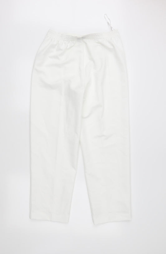 BM Womens White   Trousers  Size 10 L27 in