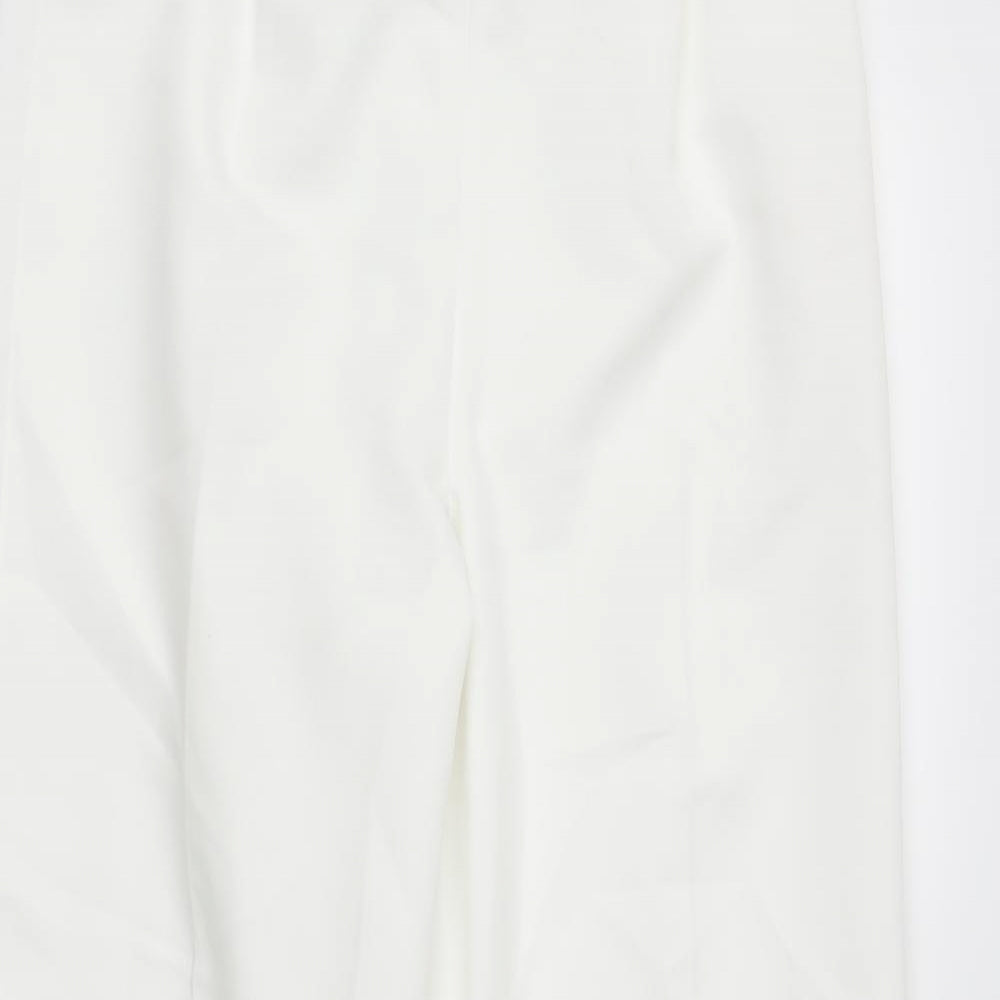 Womens UK Size 10 BM Regular Fit  White Trousers