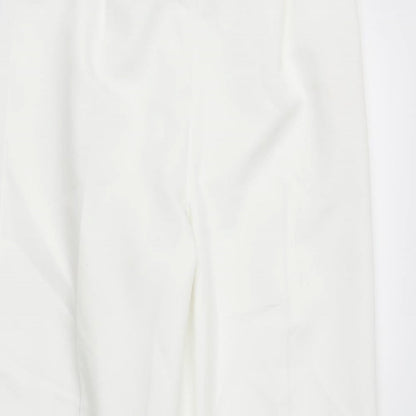 Womens UK Size 10 BM Regular Fit  White Trousers