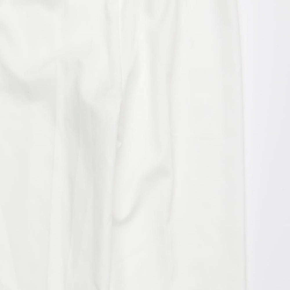 Womens UK Size 10 BM Regular Fit  White Trousers