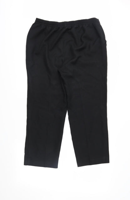 Marks and Spencer Womens Black   Trousers  Size 14 L26 in