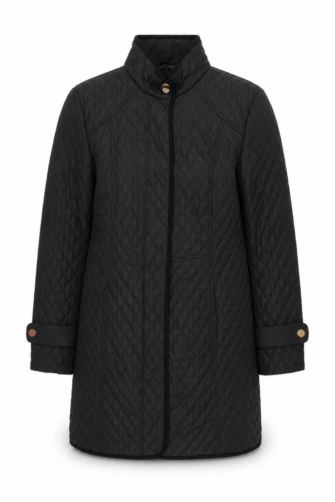 Womens UK Size 10 Country Casuals Black Overcoat