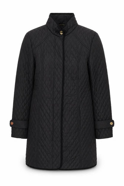 Womens UK Size 10 Country Casuals Black Overcoat