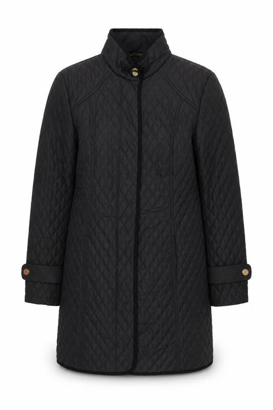 Womens UK Size 10 Country Casuals Black Overcoat