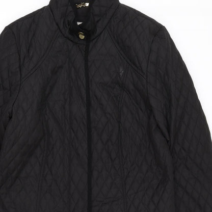 Womens UK Size 10 Country Casuals Black Overcoat