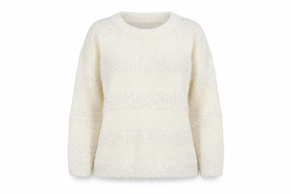 Red Herring Womens White  Knit Pullover Jumper Size 10