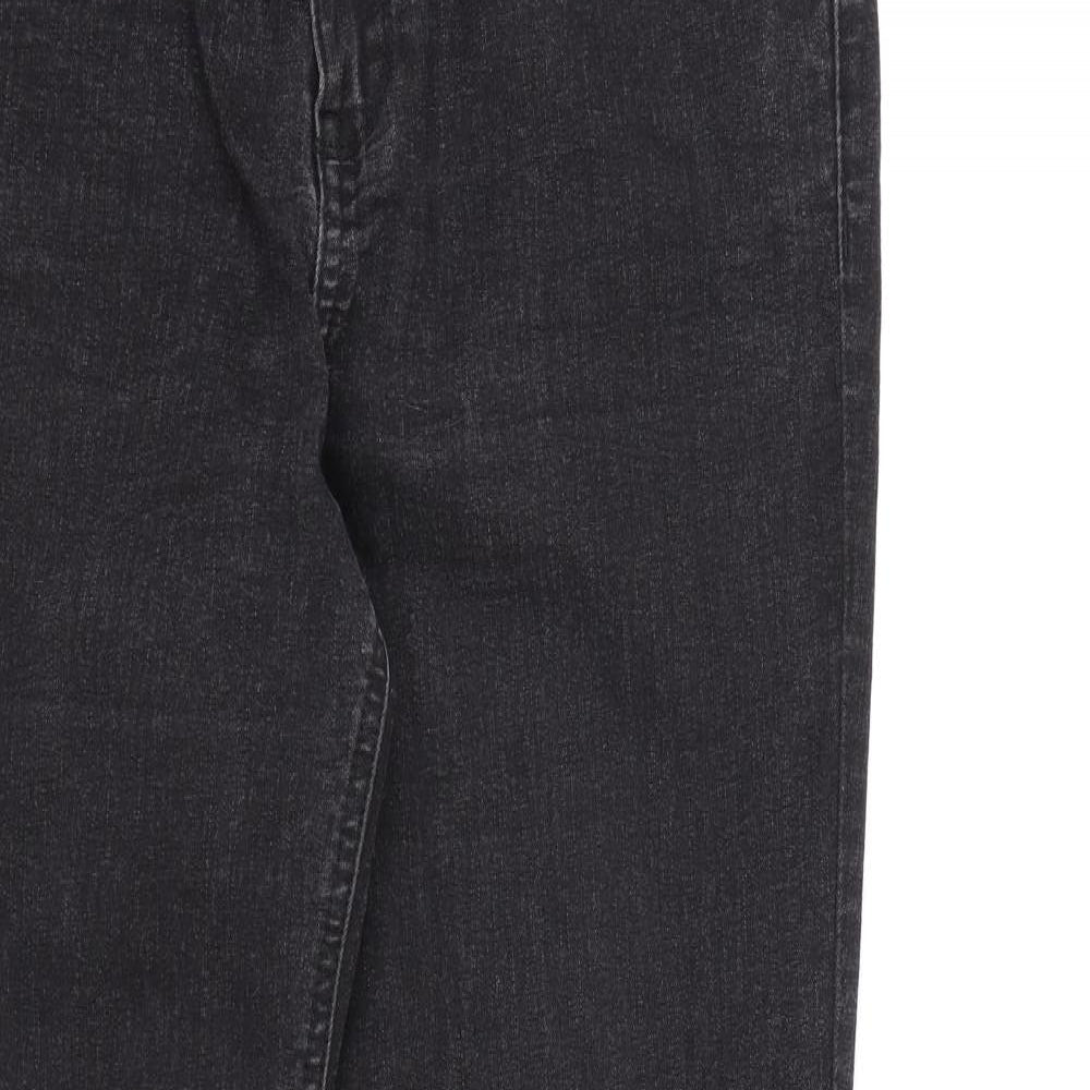 George Womens Black  Denim Skinny Jeans Size 12 L28 in