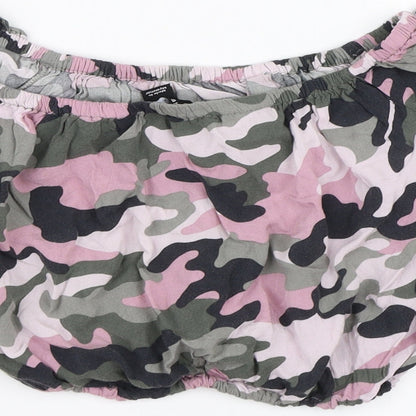 New Look Girls Multicoloured Camouflage  Cropped Tank Size 12 Years