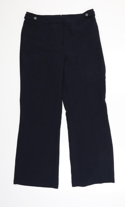 Debenhams Womens Blue   Trouser Suit Suit Trousers Size 12 L28 in - Navy