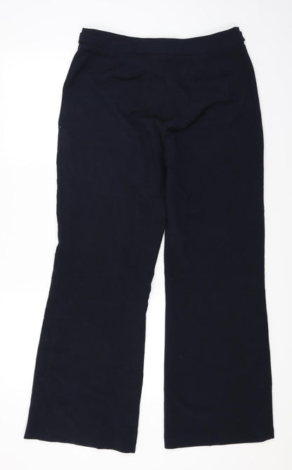Debenhams Womens Blue   Trouser Suit Suit Trousers Size 12 L28 in - Navy