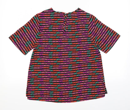 Matalan Womens Black   Basic Blouse Size 10  - Christmas