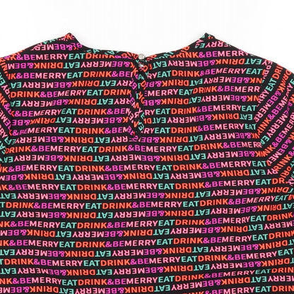 Matalan Womens Black   Basic Blouse Size 10  - Christmas