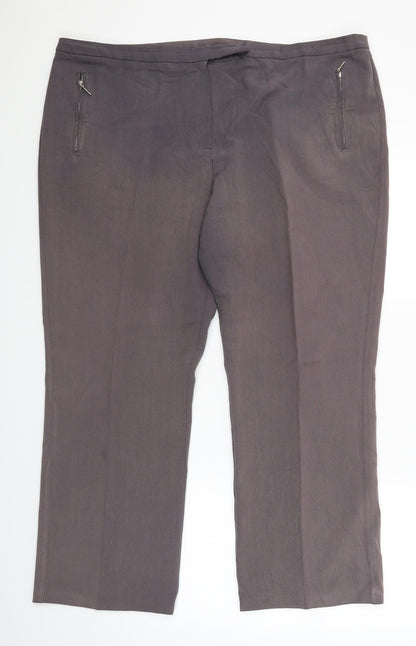 BHS Womens Grey   Trouser Suit Suit Trousers Size 20 L28 in