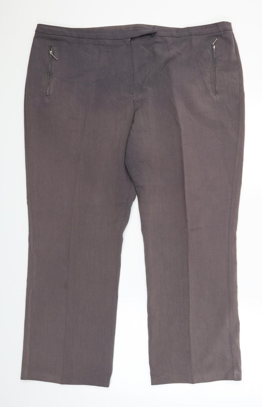 BHS Womens Grey   Trouser Suit Suit Trousers Size 20 L28 in
