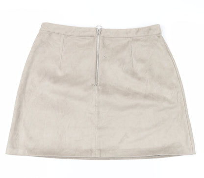 Primark Womens Brown   A-Line Skirt Size 12