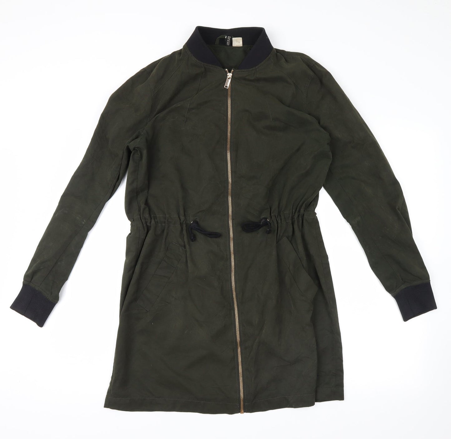 Womens UK Size 8 H&M Green Jacket