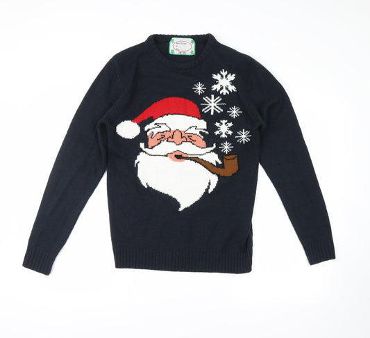 Cedar Wood State Mens Blue   Pullover Jumper Size XS  - santa