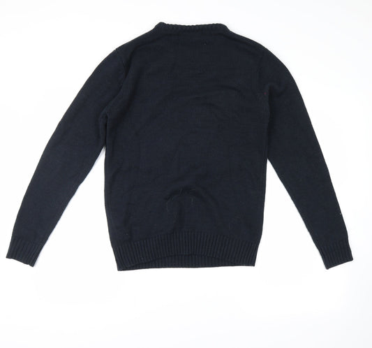 Cedar Wood State Mens Blue   Pullover Jumper Size XS  - santa