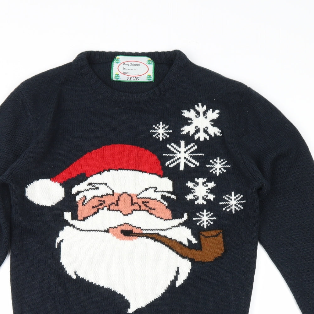 Cedar Wood State Mens Blue   Pullover Jumper Size XS  - santa