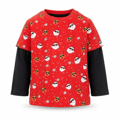 F&F  Red   Basic Casual Size 12-18 Months  - christmas